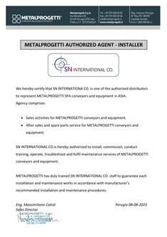 METALPROGETTI for entire ASIA LOGO